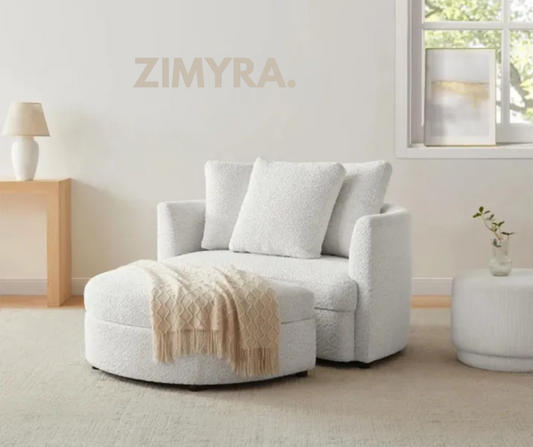 Zimyra™ Lounger with Storage Ottoman